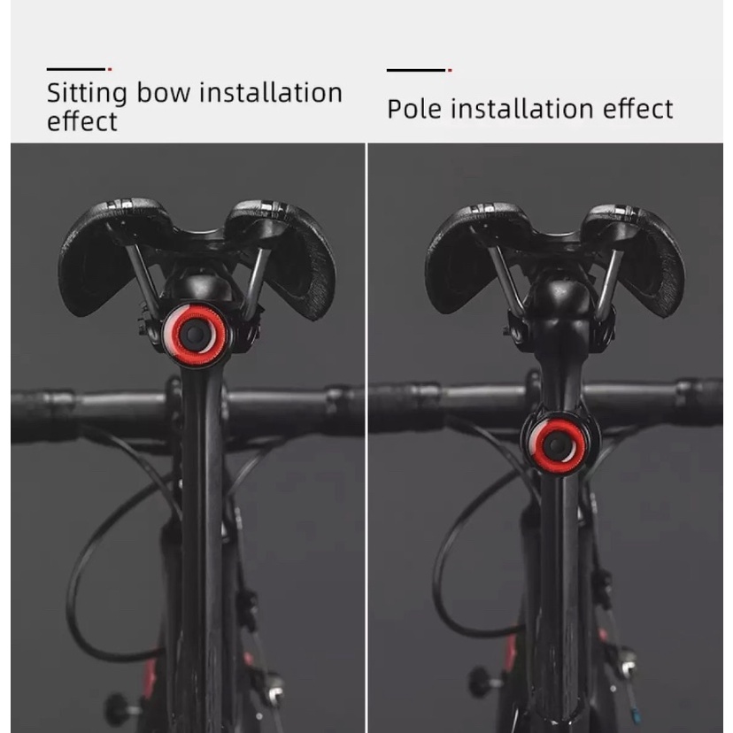 ไฟท้ายจักรยาน LED Rockbros Q3 เซ็นเซอร์เบรค Smartbike - รูปที่ 3