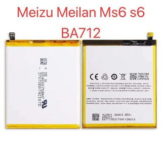 BA712 แบตเตอรี่สำหรับ Meizu Meilan M6s S6 M712Q/M/C M712H 2930mAh รับประกัน3เดือน