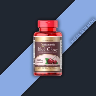 Black Cherry Extract ( สารสกัดเชอร์รี่, 1000 ) ชนิดเม็ด Puritans Pride