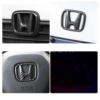 โลโก้พวงมาลัยด้านหน้า ด้านหลัง ดัดแปลง สําหรับตกแต่งรถยนต์ Honda 11th Gen Civic FE 2022 e HEV RS