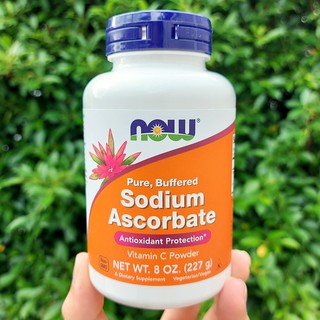 64% Sale!!! EXP: 06/2023 วิตามินซี แบบผง จากโซเดียม แอสคอร์เบต Sodium Ascorbate Vitamin C Powder 227 g (Now Foods®)