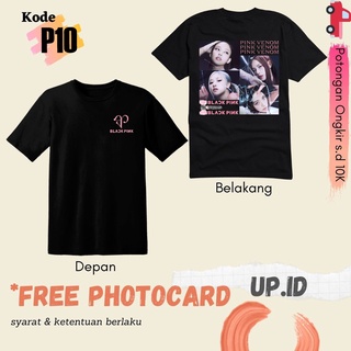 เสื้อยืดคอกลมเสื้อเชิ้ต ลาย Blackpink Pink Venom Free Photocard || เสื้อยืดพรีเมี่ยม BlackpinkS-4XL