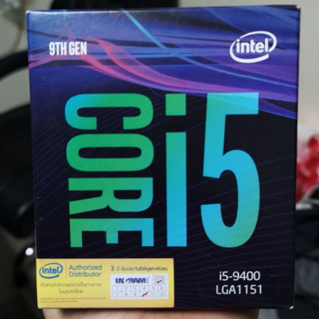 CPU (ซีพียู) INTEL 1151 CORE I5-9400 2.90 GHz Turbo 4.1 GHz 6C/6T สินค้าใหม่