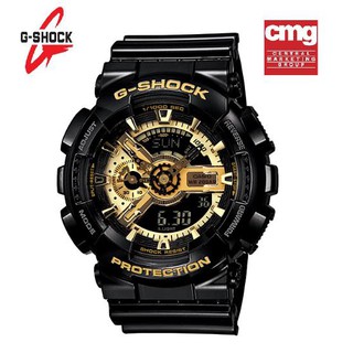 นาฬิกา Casio G-Shock รุ่น GA-110GB-1A สายเรซิ่น  สีดำ/สีทอง - แท้ 100% ประกันศูนย์เซ็นทรัล CMG 1 ปีเต็ม