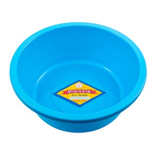 กะละมังพลาสติกกลม 55 ซม. สีฟ้า บาสเก็ต 323 Round plastic enamelware, 55 cm. Blue, basketball 323