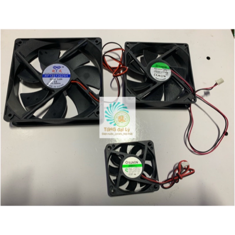 HEATSINK FAN 12V & 24V (พัดลมระบายความร้อนมอเตอร์) 12cm,9cm,6cm,4cm