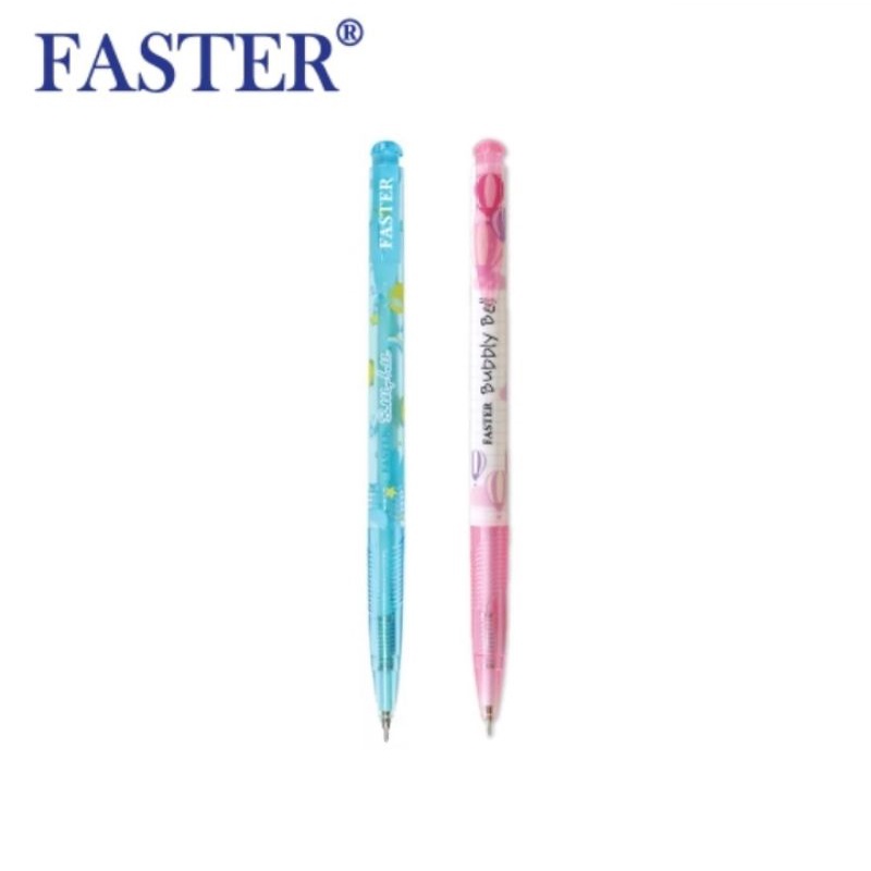 ปากกาลูกลื่น แบบกด บับบี้ บอล 0.38มม. FASTER Bubbly Ball CX515