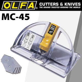 OLFA คัตเตอร์ตัดเฉียง 45 องศา MC-45 มีดคัตเตอร์ คัตเตอร์ ใบมีดสำรอง MCB-1