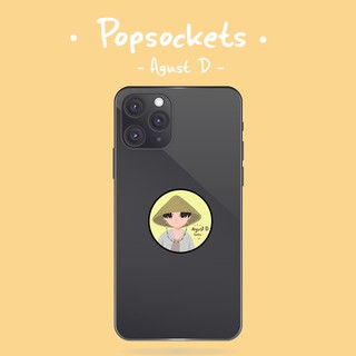 Popsockets "Agust D" suga  ที่ติดหลังโทรศัพท์ ยืดหดได้