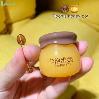 ⏩ Cappuvini Honey ลิปมาสก์ ให้ความชุ่มชื้น 【Luun】