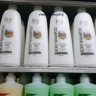 IVY Body shampoo ไอวี่ บอดี้แชมพู สบู่เหลว สบู่ นมแพะ ขนาด 1000 ml