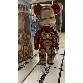 [ส่งฟรี] โมเดล Bearbrick หมีรุนแรง บล็อกตัวต่อหมีไอรอนแมน วัสดุ ไวนิล  สูง 28 ซม.