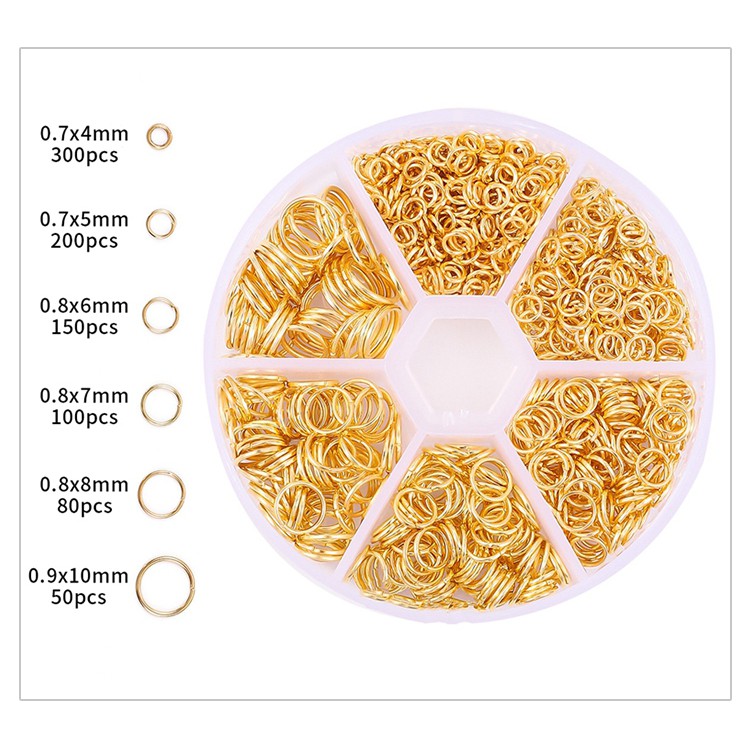 ห่วงกลม ขนาด 4/5/6/7/8/10 mm. สำหรับงาน D.I.Y.
