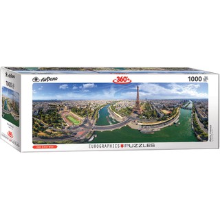 PARIS, FRANCE - จิ๊กซอว์ 1000 pc PUZZLES EUROGRAPHICS Panorama