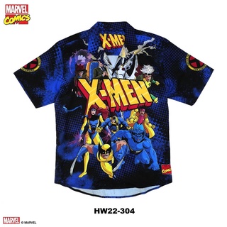 Power 7 Shop  เสื้อเชิ๊ตฮาวาย X-MEN ลิขสิทธ์แท้ MARVEL COMICS  T-SHIRTS (HW22-304)