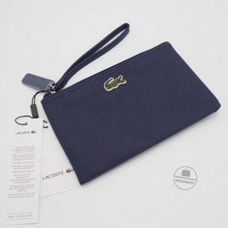 Lacoste Clutch Bag สีกรม (outlet)