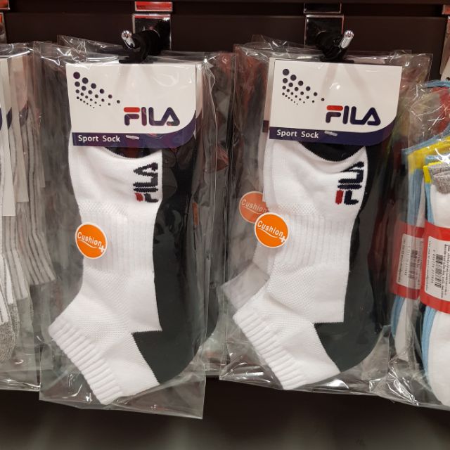 ถุงเท้า FILA Sport Sock Cushion ขาว-ดำ ของแท้