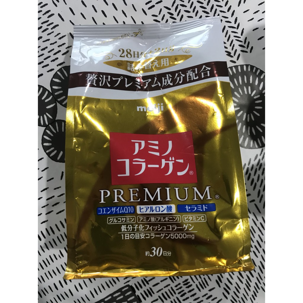 Meiji Amino Collagen CoQ10 &amp; Rice Germ Extract 200g premium