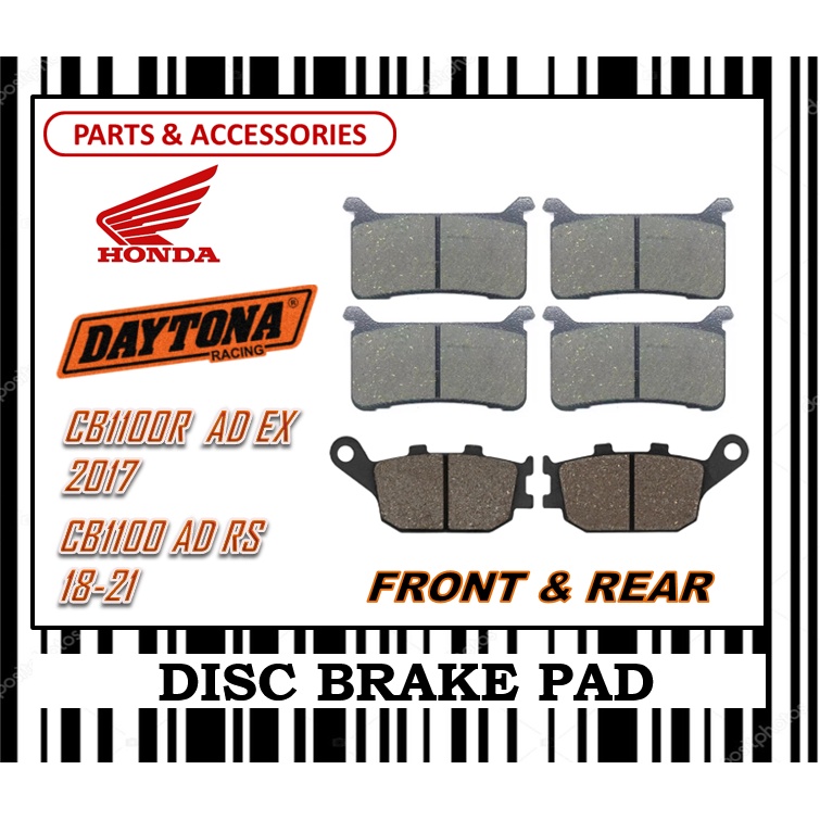 HONDA CB1100 EX 17-21 CB1100 RS 17-20 ผ้าเบรคชุด SUPERBIKE FR0NT & REAR DAYTONA TYPE