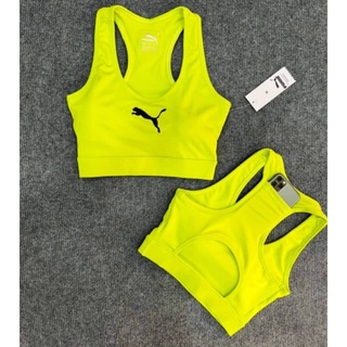 PUMA Sportbra ออกกำลังกาย มีฟองน้ำ อกสกีนโลโก้
