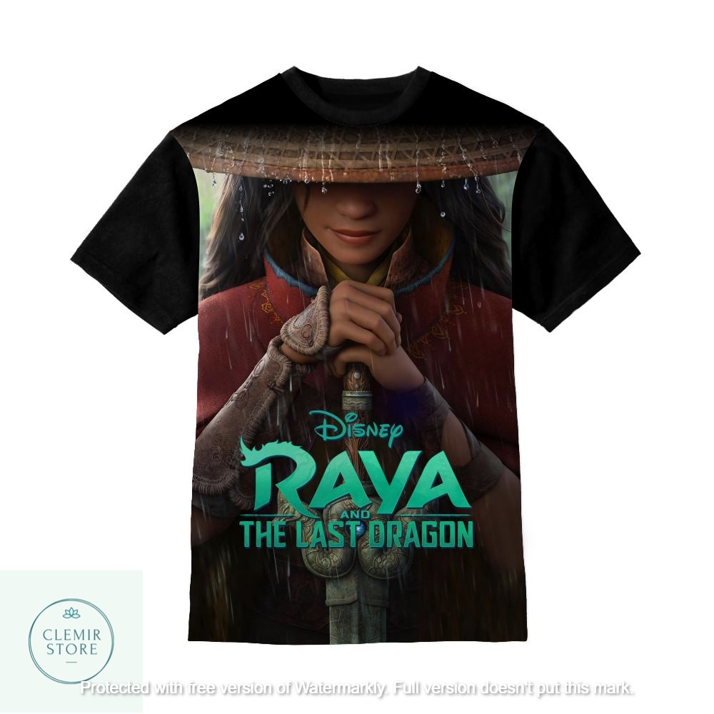 เสื้อยืดเด็ก 3D | Raya And The Last Dragon เสื้อยืดพิมพ์ลายการ์ตูน (Raya Dragon Hidden Face) สําหรับ