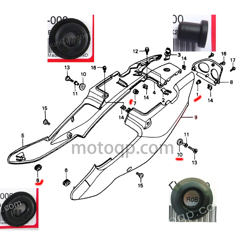 แท ฮอนด า ล กยาง ฝาข าง Nsr150 Rr 1999 ปลอกรอง ฝาครอบไฟท าย Honda Nsr 150 Sp 1996 Shopee Thailand