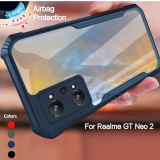 เคสโทรศัพท์มือถือแบบแข็ง ใส บาง กันกระแทก สําหรับ Realme GT NEO 3T 2 Neo2 5G