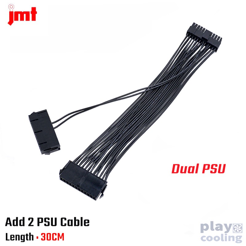 Add 2 PSU Cable (สายต่อพ่วง psu 2ตัว ให้เปิดพร้อมกัน) - playcooling ...