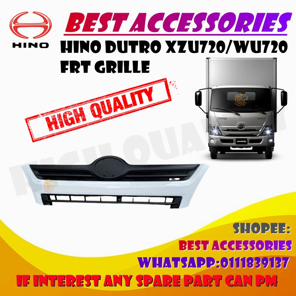 HINO DUTRO XZU720/WU720 FRT GRIL คุณภาพสูง