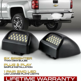 หลอดไฟ LED ติดป้ายทะเบียนรถยนต์ สําหรับ Chevrolet Silverado 1500 2500 3500 3500 Avalanche Suburban HD Tahoe Traverse