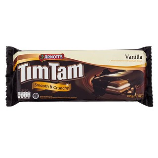 อาร์นอตส์ทิมแทมช็อกโกแลตวานิลลา 94.5กรัม Arnotts Tim Tam Chocolate Vanilla 94.5g.