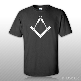 เสื้อยืดผ้าฝ้าย พร้อมส่ง เสื้อยืดผ้าฝ้าย พิมพ์ลายสัญลักษณ์ Freemasonry Masonic หลากสี คุณภาพสูง