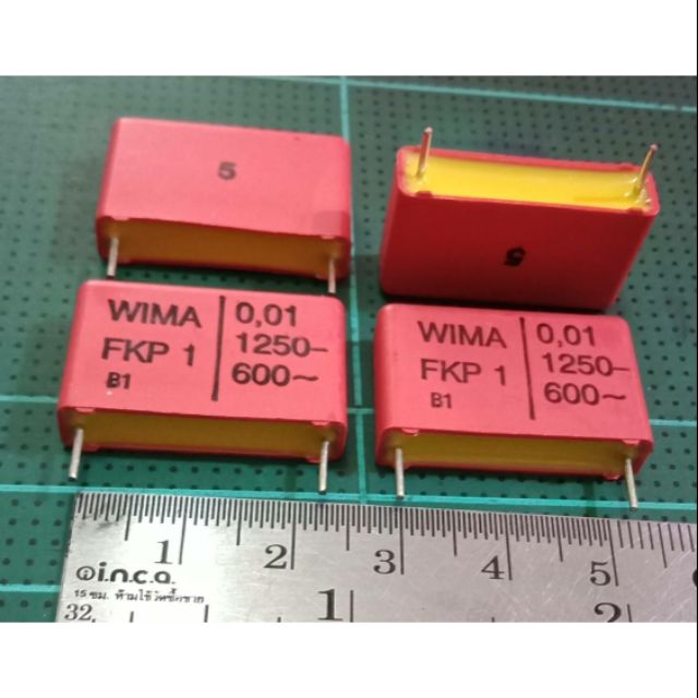 0.01UF 1250V(103=10NF)WIMA  FKP แท้-ใหม่ ขาห่าง 22 มิล แพ็ค 10 ตัว 150 บาท