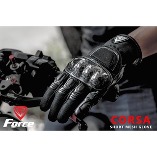 ถุงมือ FORCE รุ่น CORSA [BLACK]