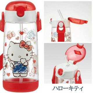 กระติกน้ำใสแบบหลอด ลาย Hello Kitty / kt HelloKitty