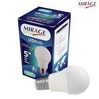 ASTINA / MIRAGE  หลอดไฟแอลอีดี LED Lighting Bulb Eco 5วัตต์ (แสงสีขาว) ประหยัดพลังงานA+ ขั้วหลอดE27 ถนอมสายตาไร้กัง