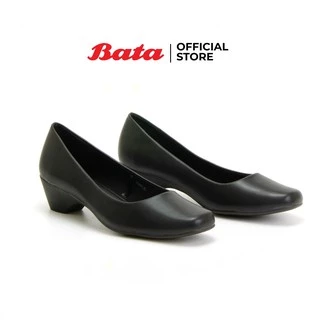 Bata LADIES'HEELS รองเท้าลำลองหญิง Dress ส้นสูง 1.5 นิ้ว แบบสวมปิดส้น สีดำ รหัส 6516986