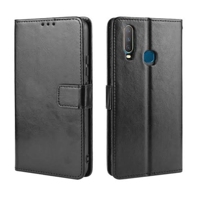 VIVO Y15/Y12/Y17/Y12I FLIP COVER WALLET BUTTON LEATHER CASE STANDING BOOK COVER