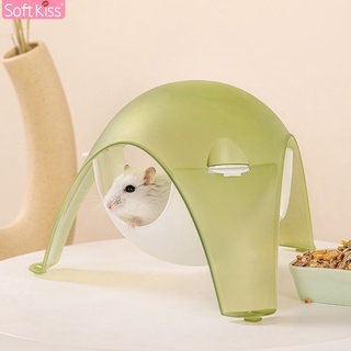 Softkiss บ้านแฮมสเตอร์ Hamster House สำหรับสัตว์เลี้ยงแฮมเตอร์ เม่นแคระ กระรอก บ้านหลบ โดมหนู บ้านโดมหนูแฮมสเตอร์