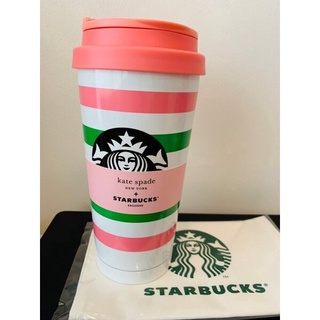 พร้อมส่งที่ไทย! Starbucks Kate Spade Stripe 16 oz. ของแท้ 100%