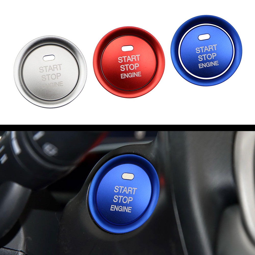 Uqueen สติกเกอร์ติดปุ่มสตาร์ทเครื่องยนต์รถยนต์ สําหรับ BMW N6W4 2 ชิ้น