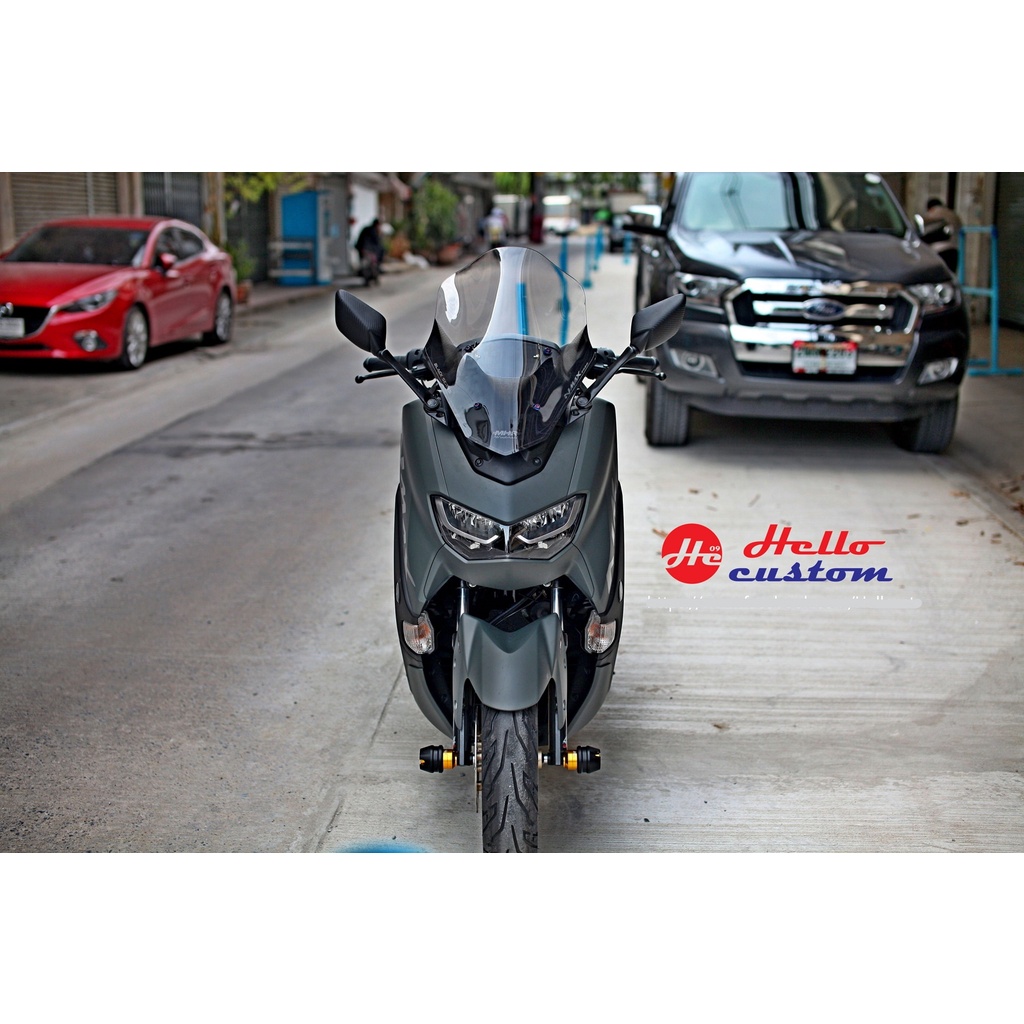 ชิวหน้าลายพ่นคาร์บอน V1 สีใส NMAX 2020 - 2022