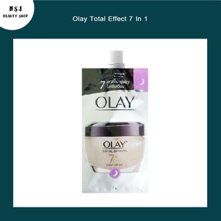 ครีม [แบบซอง] Olay Total Effect 7 In 1 Night Cream  โอเลย์​ โททัล​เอฟเฟ็ค​ 7 อิน ​1 ไนท์ ครีม