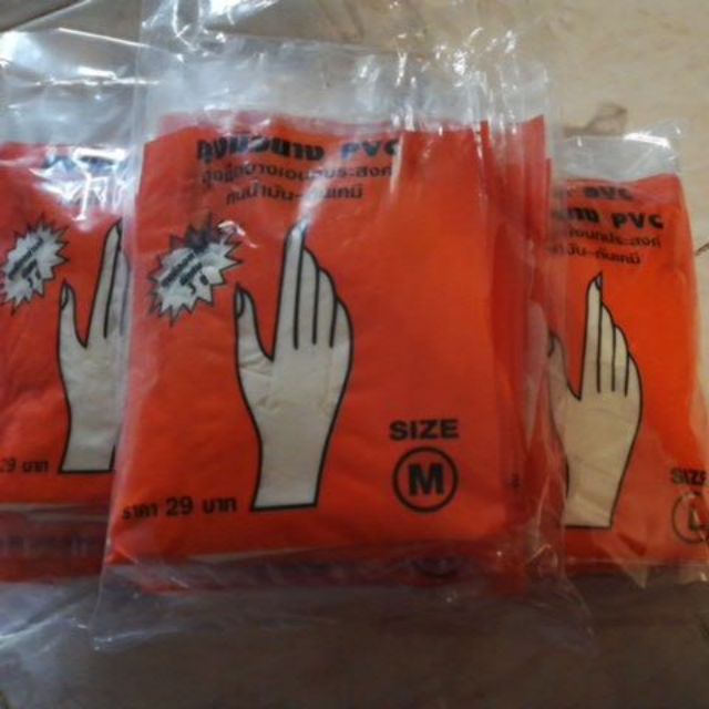 ถุงมือยาง PVC 36คู่ ถุงมือหมอเบอร์ละ36คู่มีs m l ของใหม่ส่งเร็ว