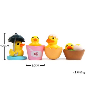 โมเดลเป็ด​ ตุ๊กตาพีวีซี​ สำหรับตกแต่งคาเฟ่​ โต๊ะทำงาน​ สวน
