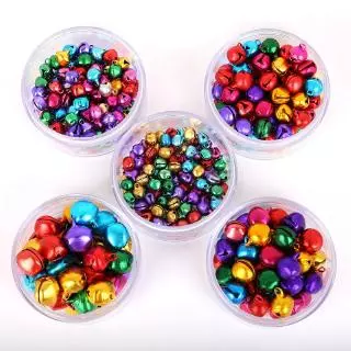 กระดิ่งลูกปัดอลูมิเนียม คละสี สําหรับตกแต่งบ้าน ต้นคริสต์มาส DIY