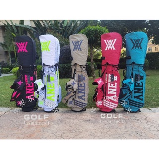 Golf bag in stock two head cover ถุงกอล์ฟกระเป๋ายืนถุงกอล์ฟแพคเกจที่มีน้ำหนักเบาประสิทธิภาพกันน้ำมาตรฐาน unisex 9 นิ้ว