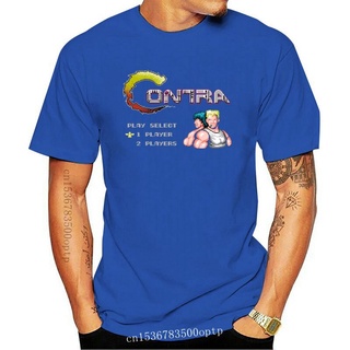 oversize T-shirt เสื้อยืดแขนสั้น พิมพ์ลายกราฟฟิค Contra Title Over CGjbib15GDobho43 สไตล์คลาสสิก สําหรับผู้ชาย S-5XL