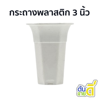กระถางต้นไม้มินิมอล
 กระถางต้นไม้ใหญ่
 กระถางพลาสติก ปากแตร 8 เหลี่ยม แปดเหลี่ยม 3 นิ้ว สีขาว
