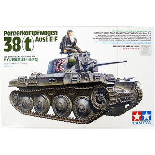 โมเดลประกอบ Tamiya 1/35 TA35369 PANZERKAMPFWAGEN 38(t) Ausf.E/F